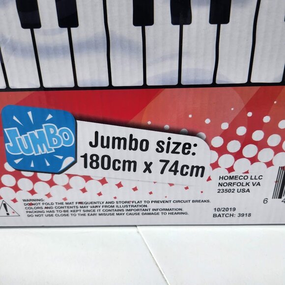 New Giant Floor Piano Keyboard Playmat Foldable Mat Musical Instrument Toddler K - Picture 7 of 15